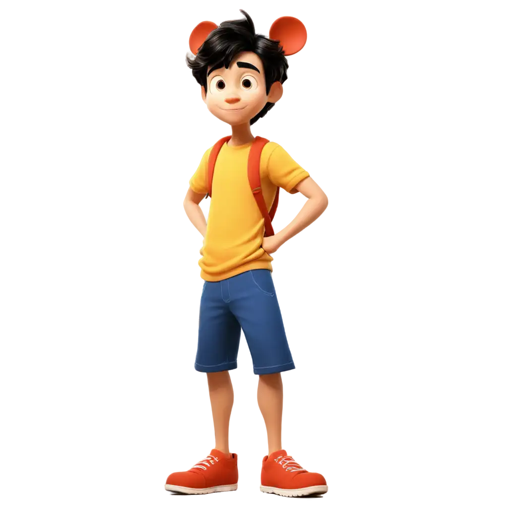 Stylized-Minimal-Disney-Character-Boy-PNG-Clear-and-Sharp-Image-for-Various-Applications