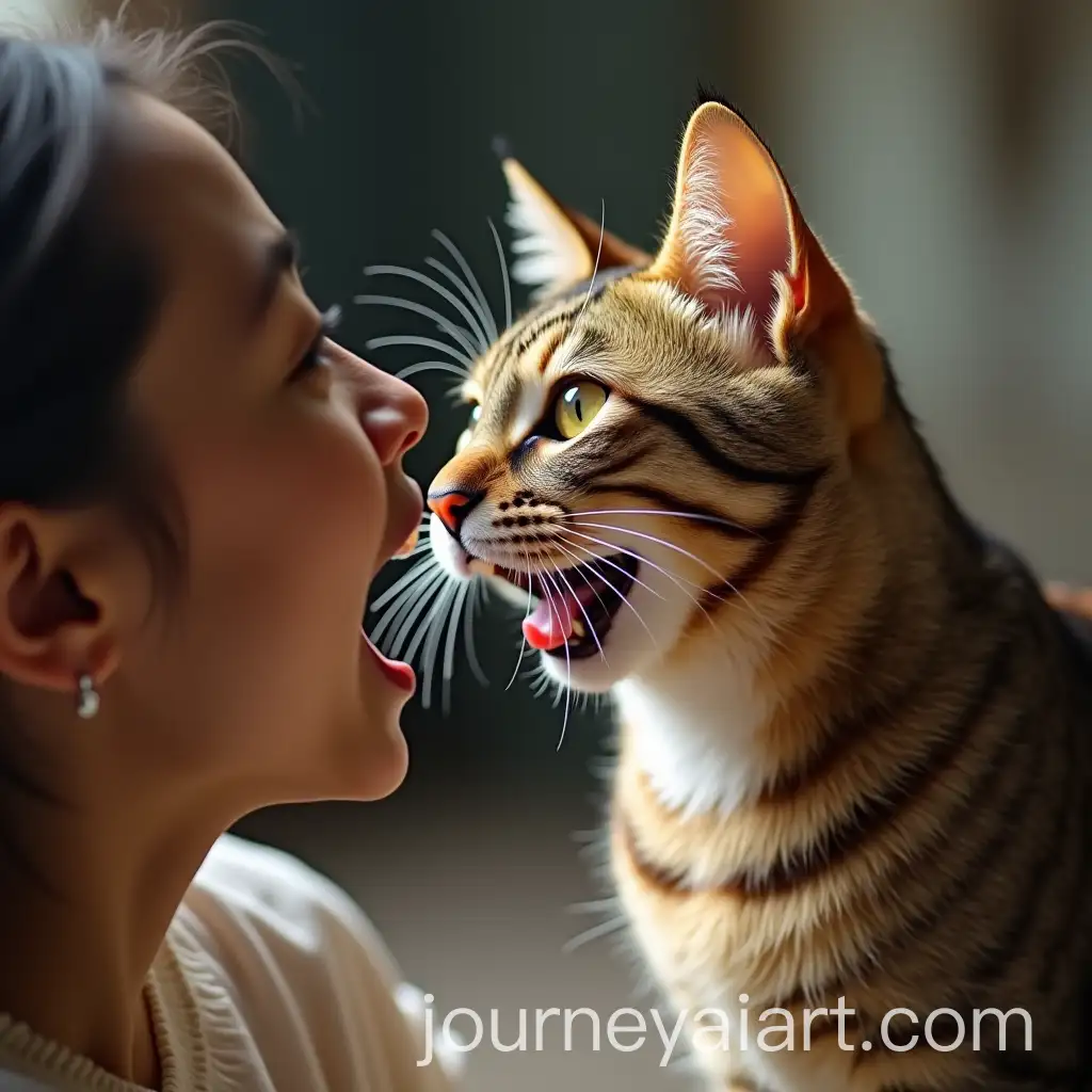 Chinese-Person-Salivating-in-Front-of-a-Cat