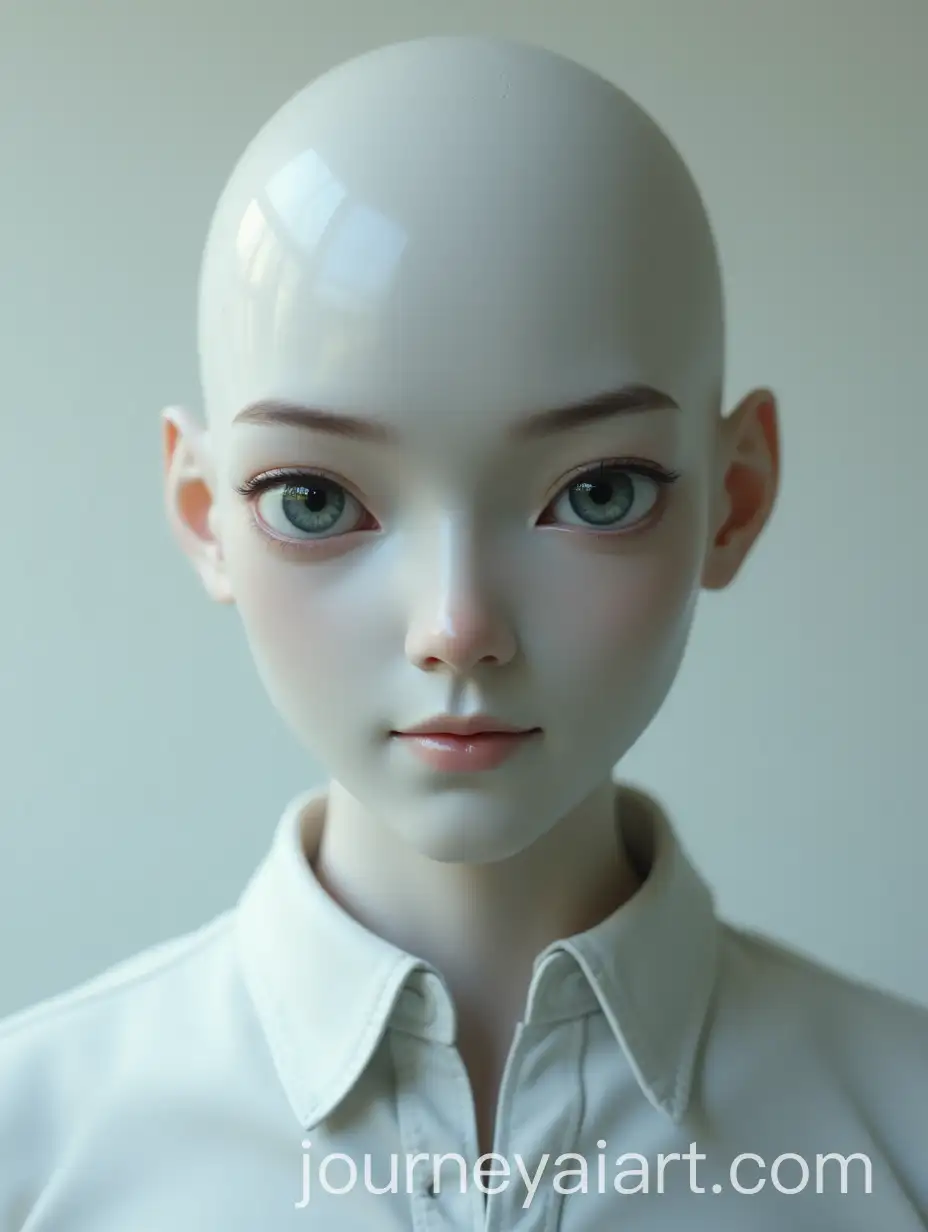 Closeup-Portrait-of-a-Male-Android-with-Pale-Porcelain-White-Skin