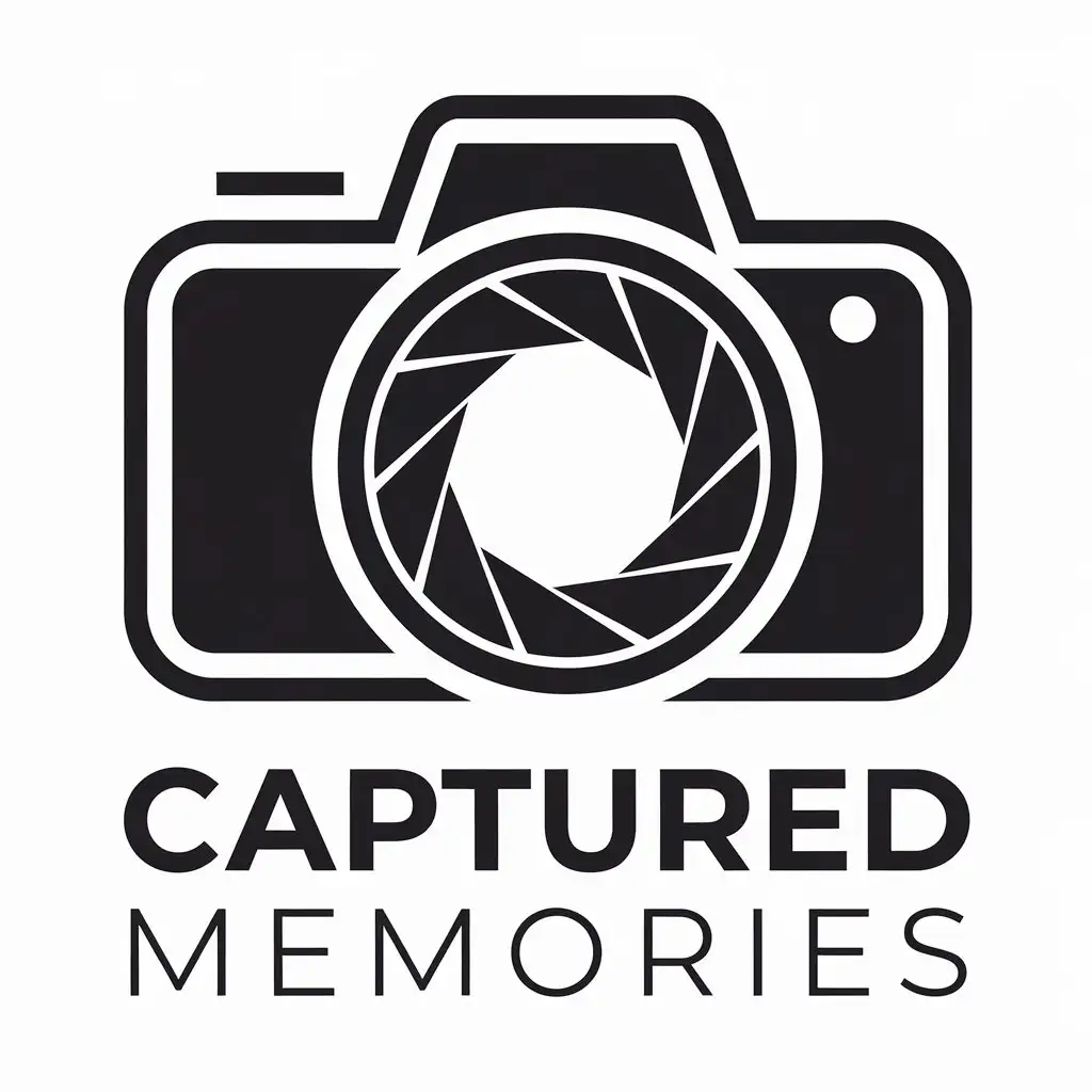 LOGO Design for Captured Memories Camera Shutter Theme with Clean and Modern Style