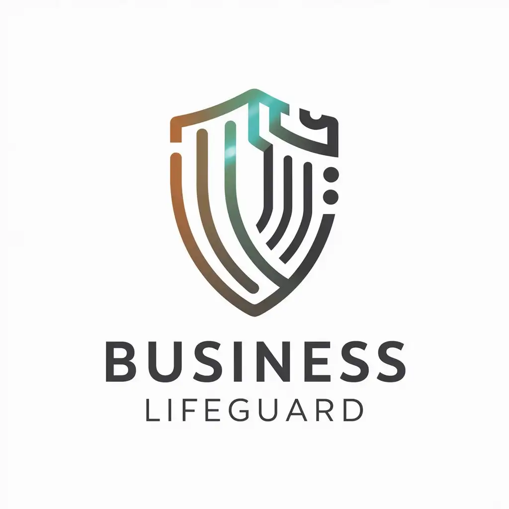 a logo design,with the text "Business lifeguard", main symbol:Shield,complex,be used in Technology industry,clear background