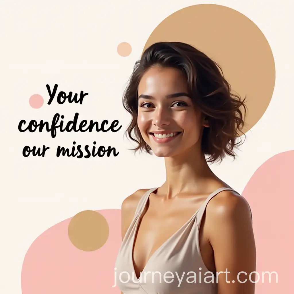 Confident-Young-Woman-in-Elegant-Top-with-Inspiring-Quote