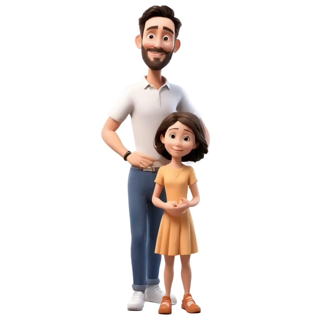 Cartoon-3D-PNG-Image-of-Parents-and-Child-Heartwarming-Family-Illustration