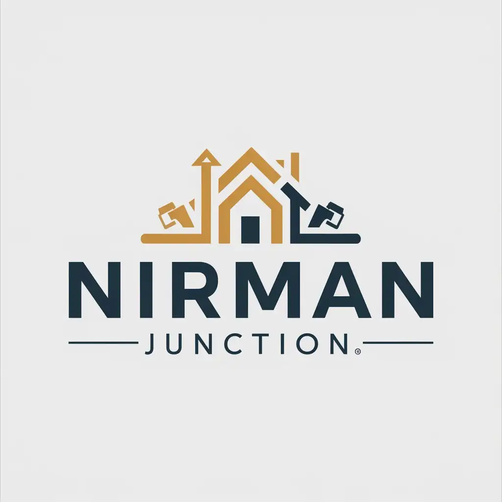 LOGO Design for NIRMAN JUNCTION Real Estate Property and Construction Industry Theme