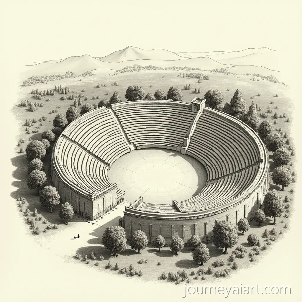 Ancient-CrossShaped-Stadium-Surrounded-by-EuropeanStyle-Nature