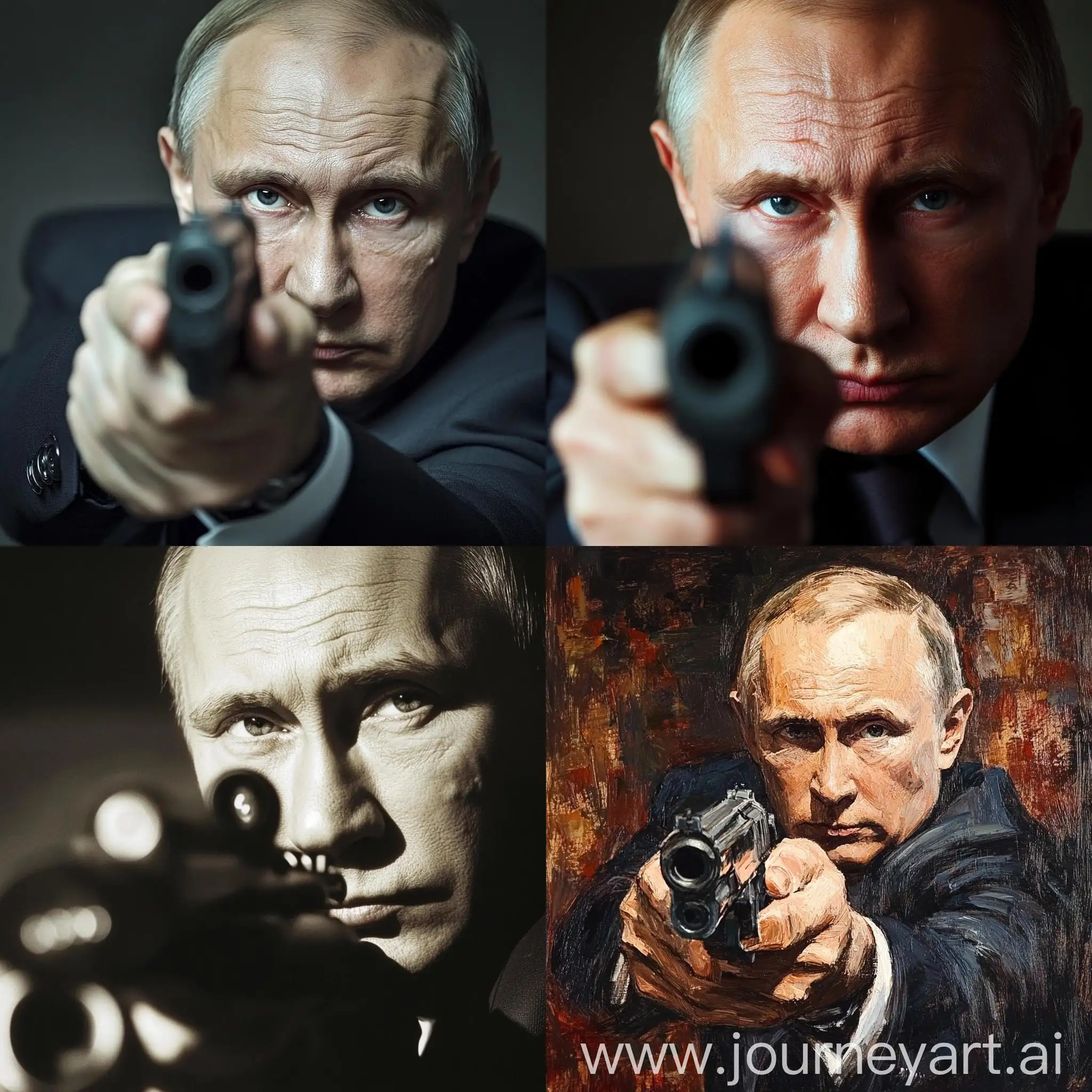 Putin-Spying-with-Gun-Artistic-Spy-Scene