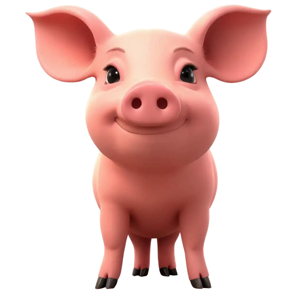 Realistic-and-Cartoon-Pig-PNG-Image-Bringing-Playful-Realism-to-Digital-Art