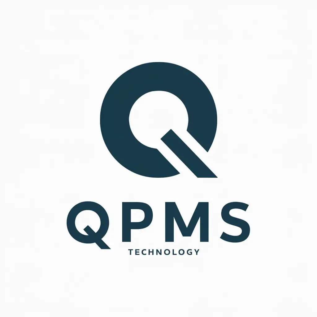 LOGO Design For QPMS Modern Q and M Symbol in Technology Industry