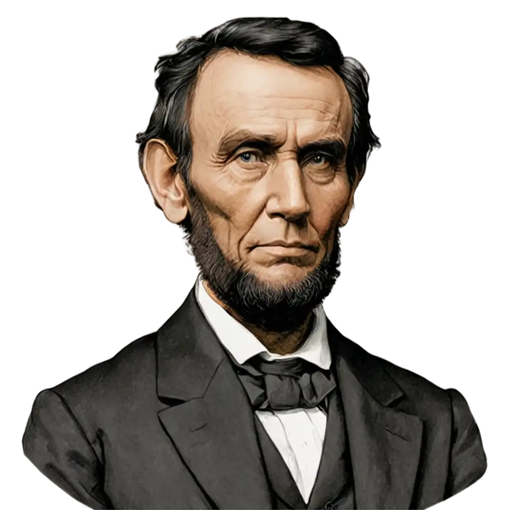 abraham lincoln half body