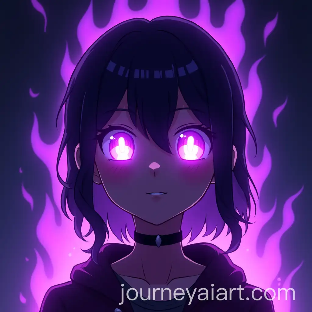 Energetic-Anime-Girl-with-Glowing-Eyes-Surrounded-by-Violet-Flames