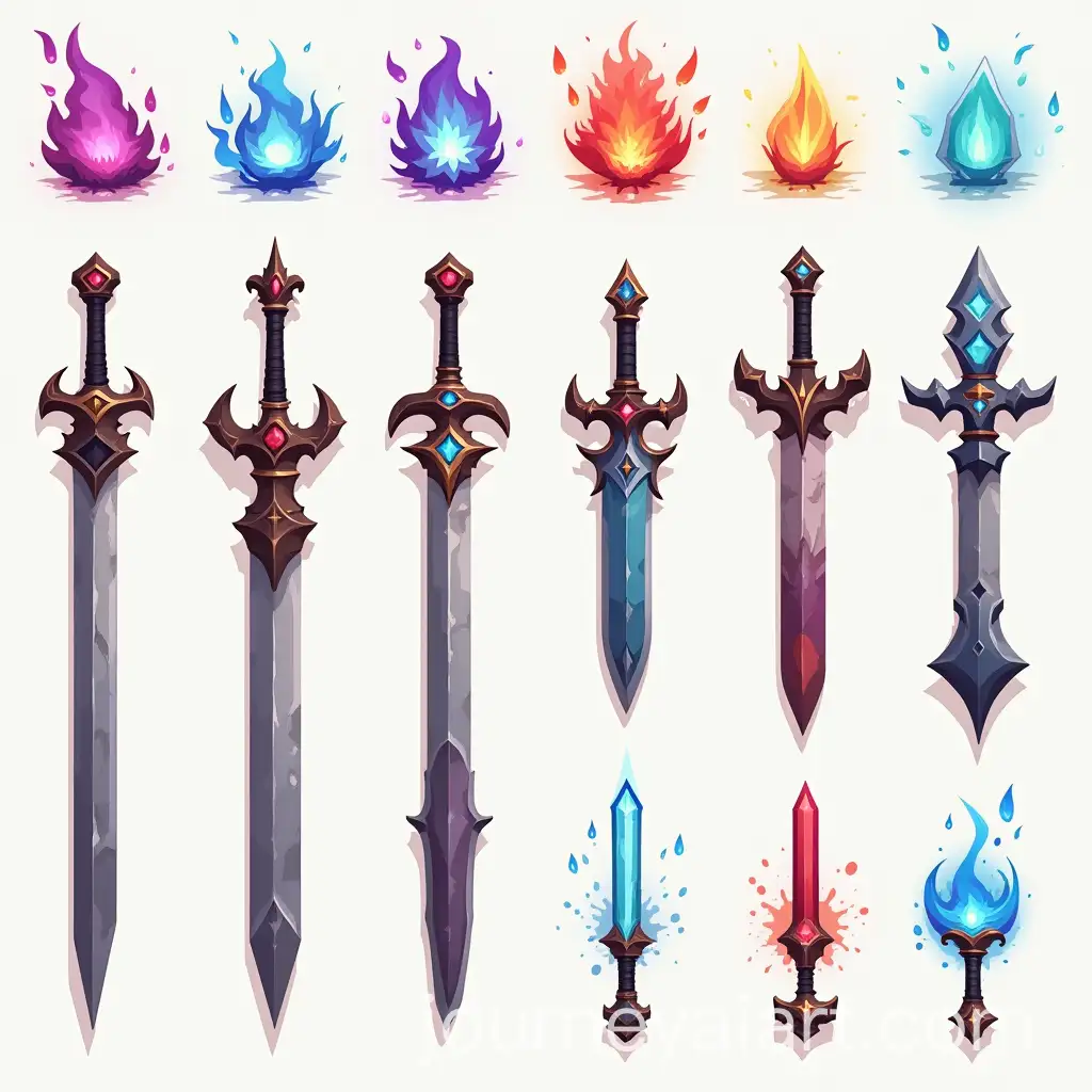 Fantasy-Game-Items-Spritesheet-with-Magical-Potions-and-Weapons