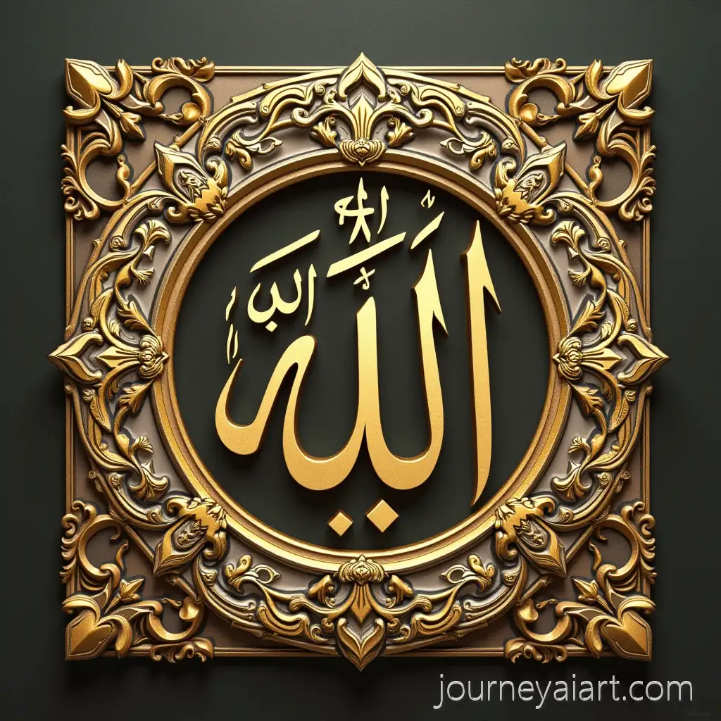 Intricate-Artistic-Representation-of-Allah-with-Rich-Symbolism