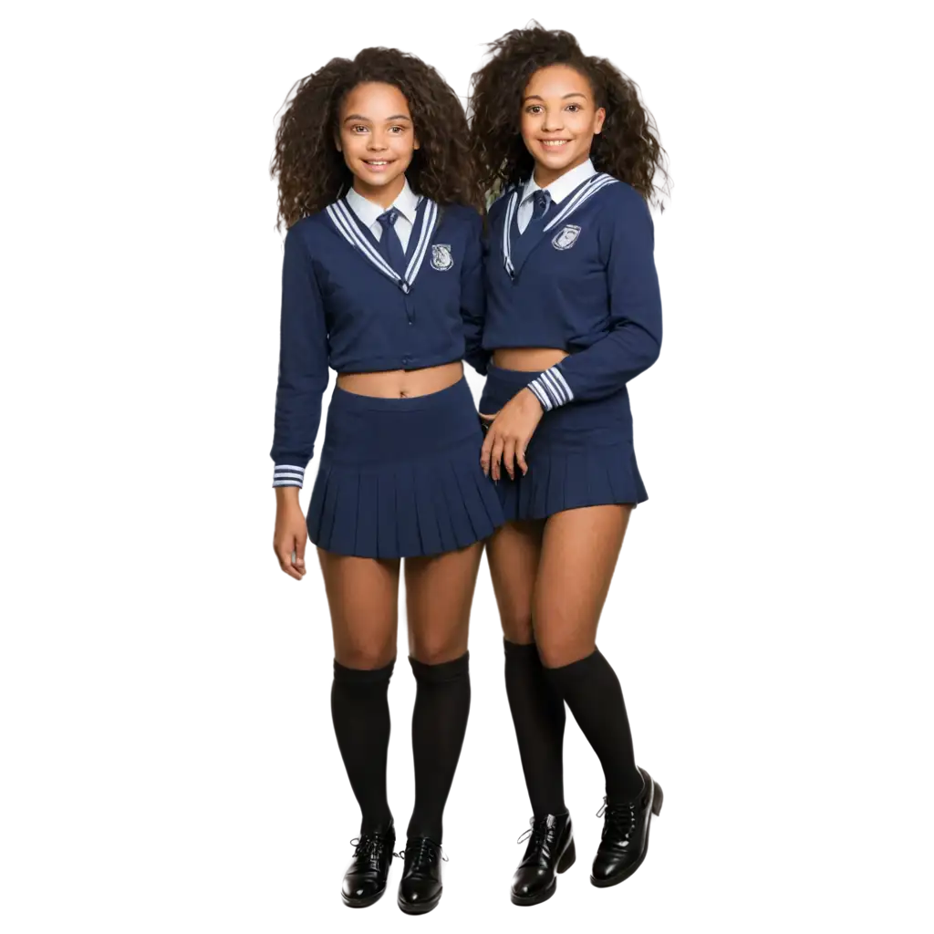 PNG-Image-of-a-Black-18YearOld-School-Girl-in-Uniform-Enhancing-Diversity-and-Representation