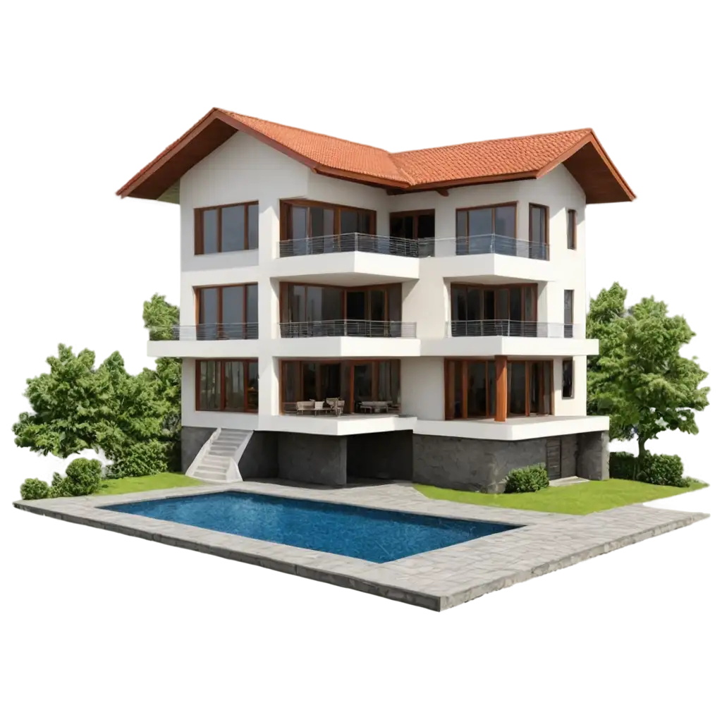 HighQuality-3D-Modern-House-PNG-Image-for-Versatile-Use