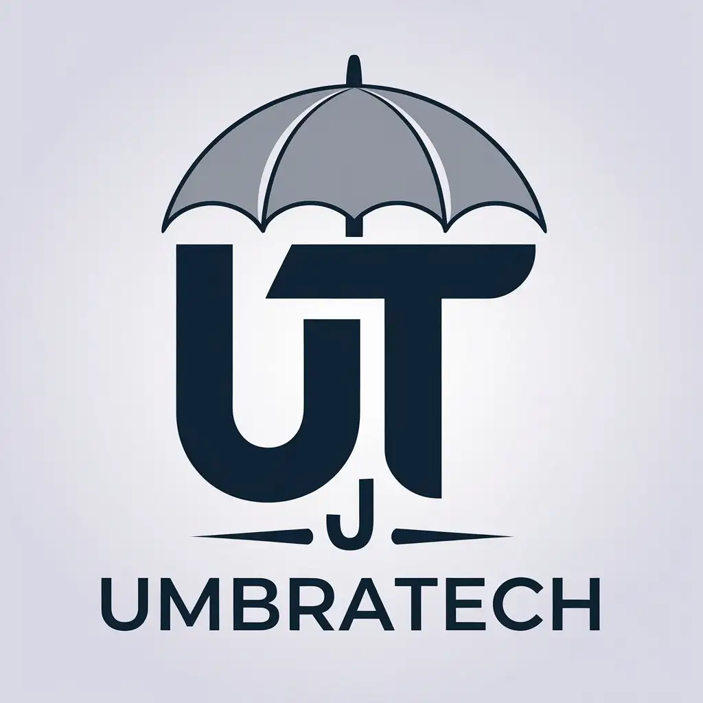 LOGO Design for UmbraTech Modern UT Umbrella Symbol for Travel Industry