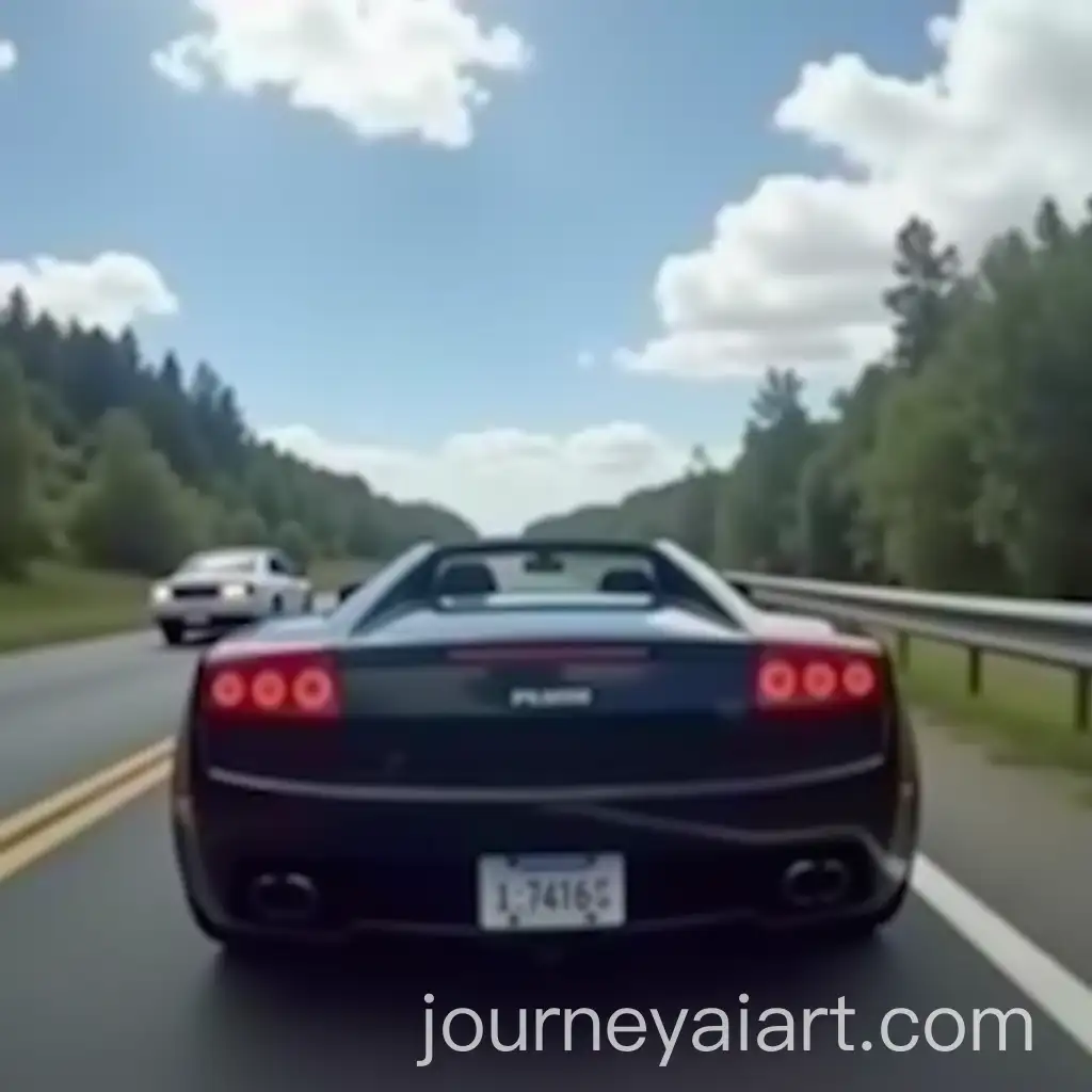 Black-Lamborghini-Gallardo-Pulled-Over-by-Police-on-Highway-in-Dashcam-Style
