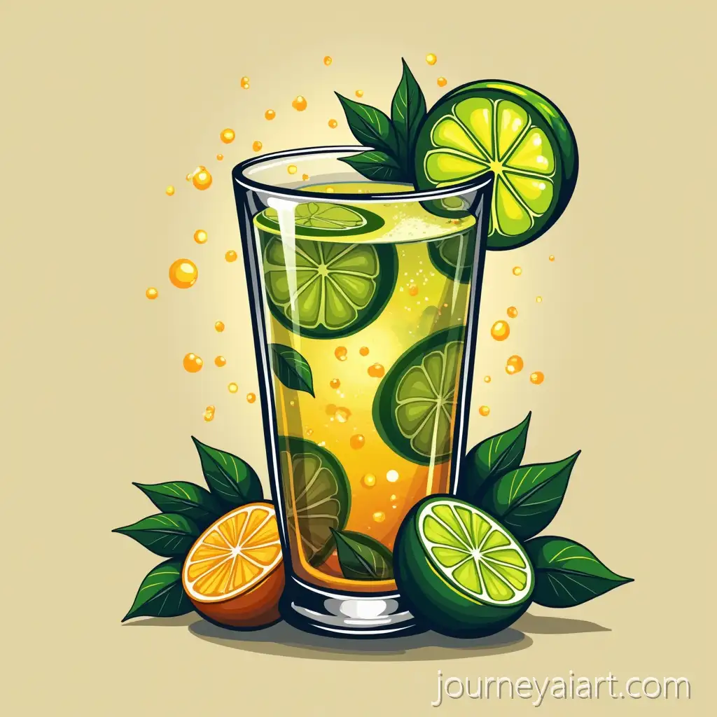 Mojito-Enterprise-Logo-with-Fruit-and-VibrMojito-logo-designant-Colors