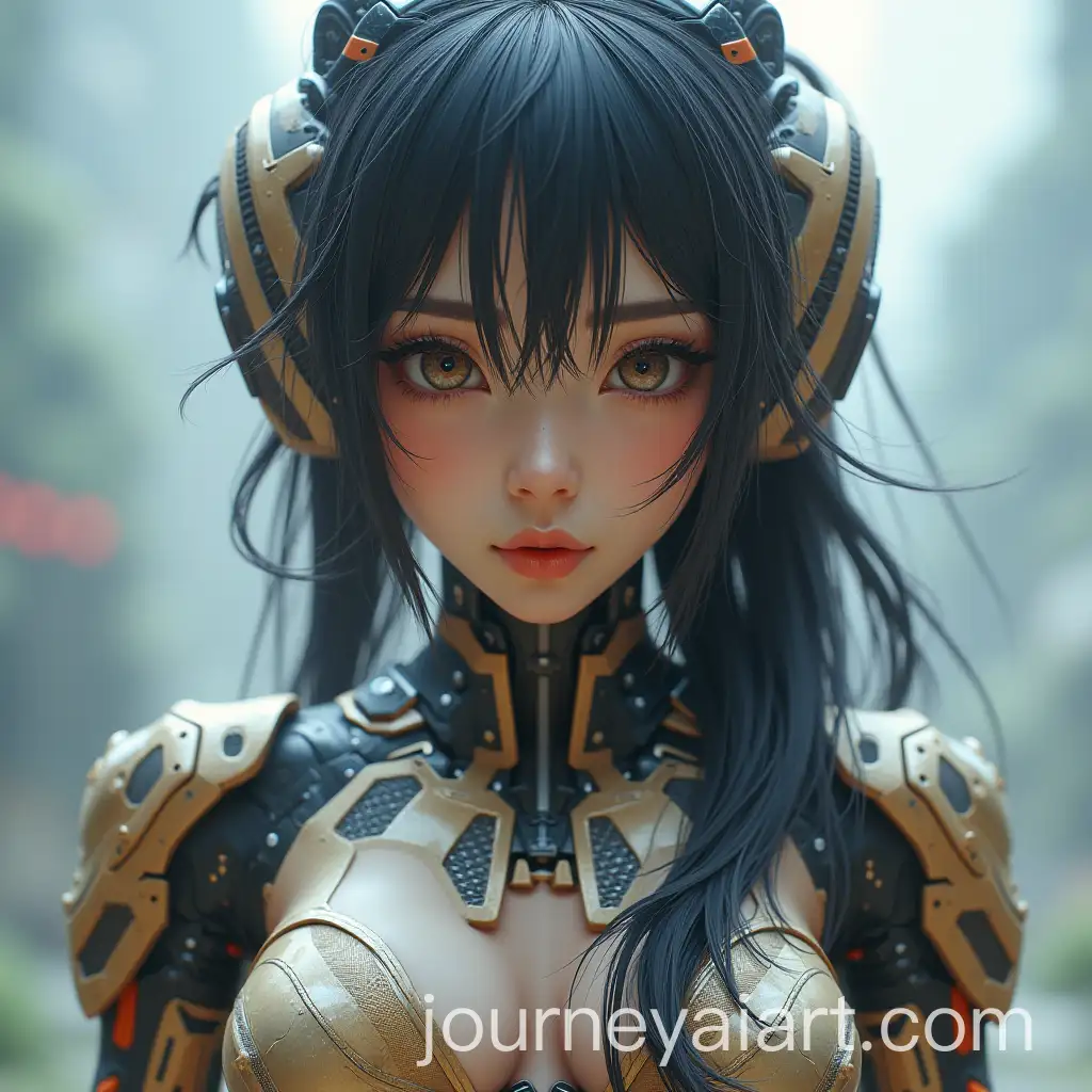 Beautiful-Asian-Girl-in-Full-Body-Mecha-SciFi-Space