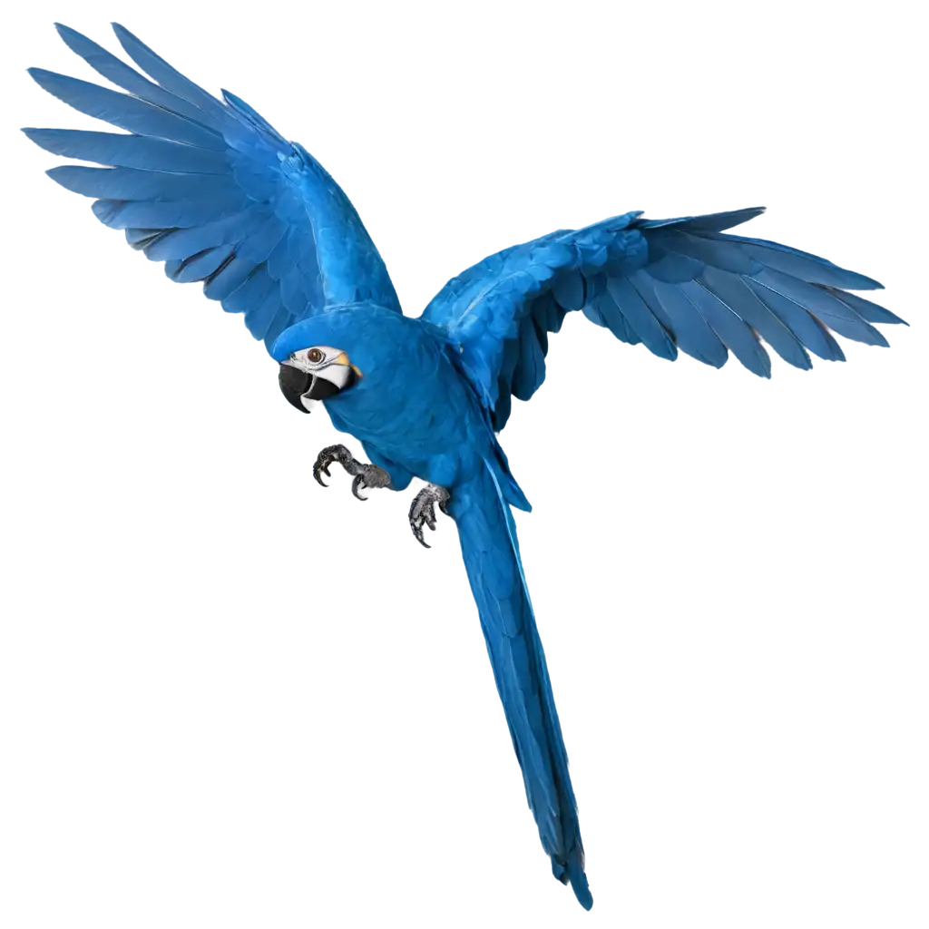 Vibrant-Blue-Parrot-PNG-Captivating-Illustration-for-Digital-Designs