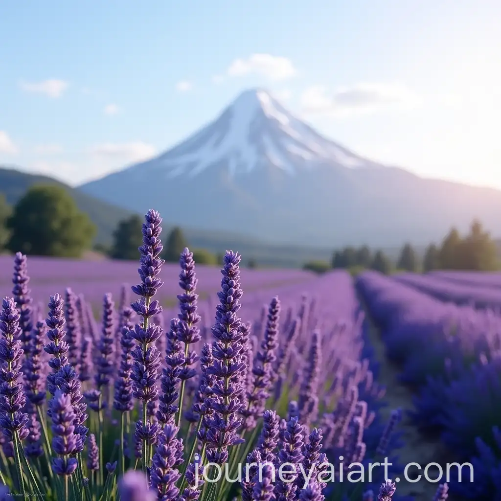Lavender-Plants-in-Front-of-Majestic-Mountain-Landscape