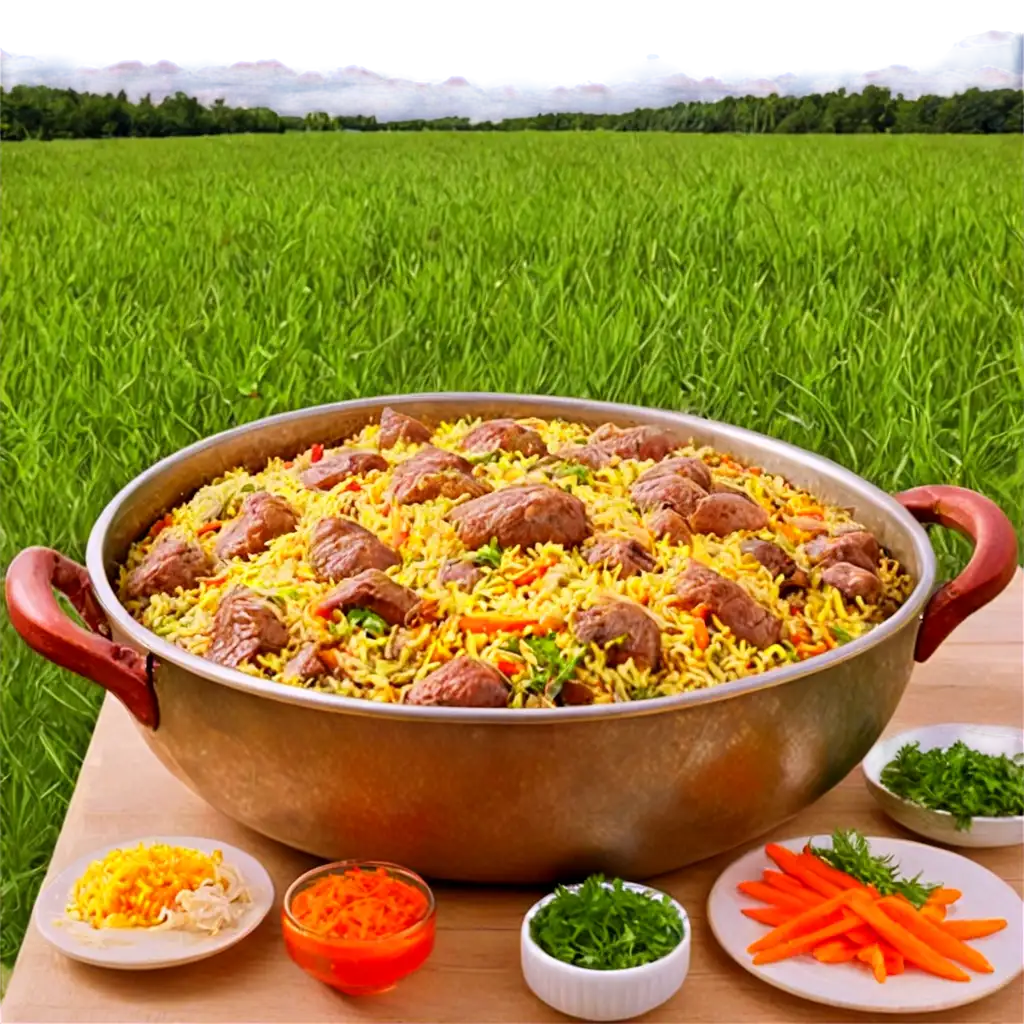 Delicious-Plov-in-Traditional-Kazan-PNG-Perfect-for-Spring-and-Culinary-Visuals