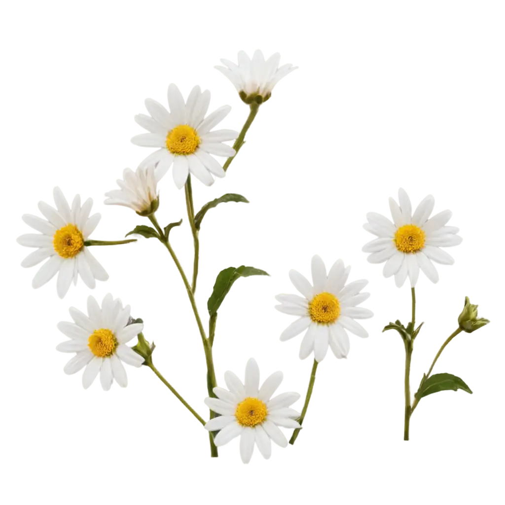 Daisy-Flowers-PNG-Image-HighQuality-Transparent-Background-for-Various-Creative-Projects