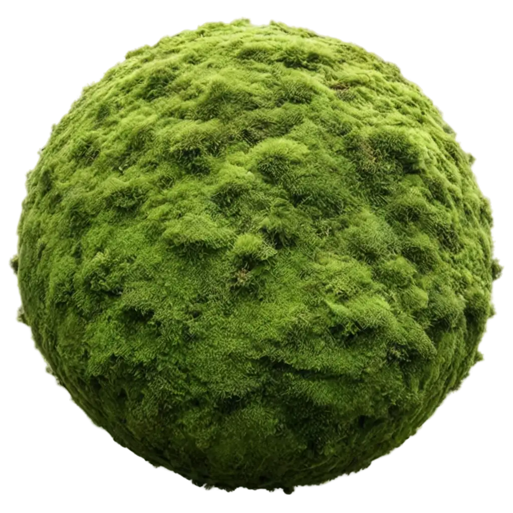 Earth-Covered-in-Vegetation-and-Moss-PNG-HighQuality-Image-for-Diverse-Uses