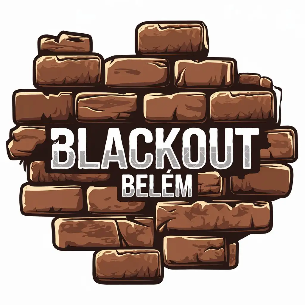 LOGO Design for Blackout Belm Old Bricks and Music Theme in Vector Style