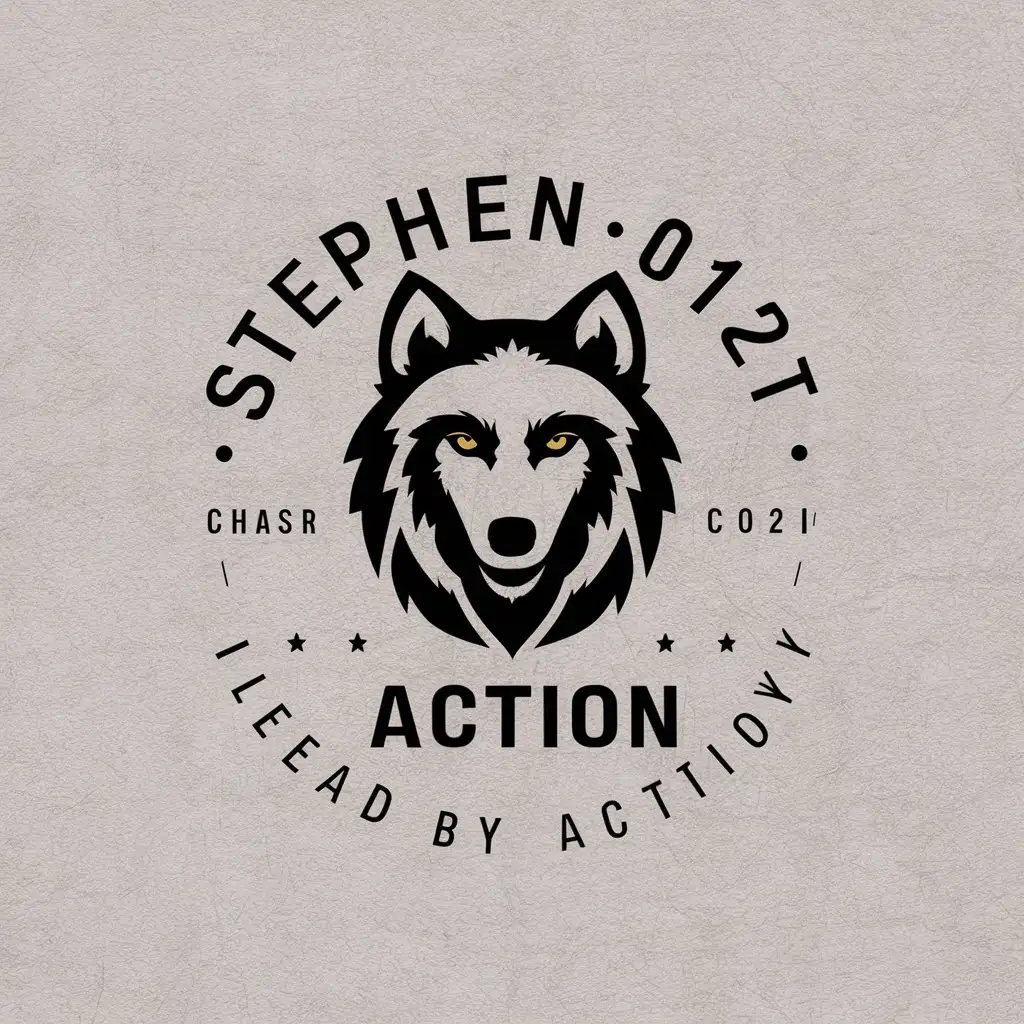 LOGO-Design-For-Stephen-0121-Lead-by-Action-with-Wolf-Symbol-in-Clear-Background