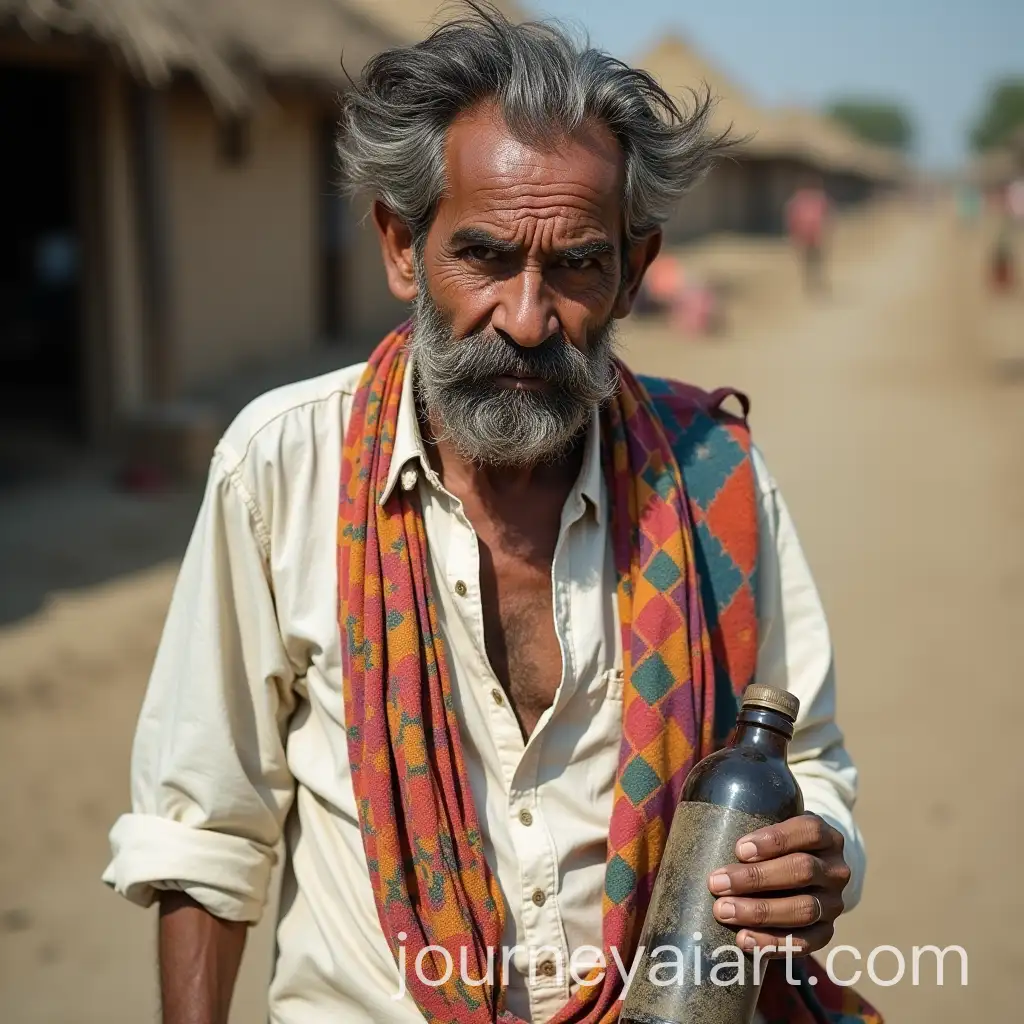 Rural-Man-with-Mustache-Holding-Battered-Alcohol-Bottle