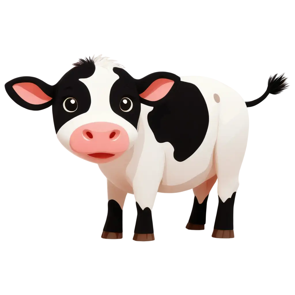 Adorable-Cow-Cartoon-PNG-Image-for-Versatile-Use