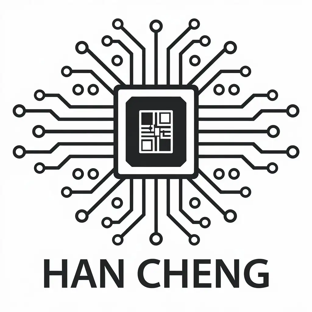 LOGO Design for Han Cheng Modern Computer Technology Theme for the Tech Industry