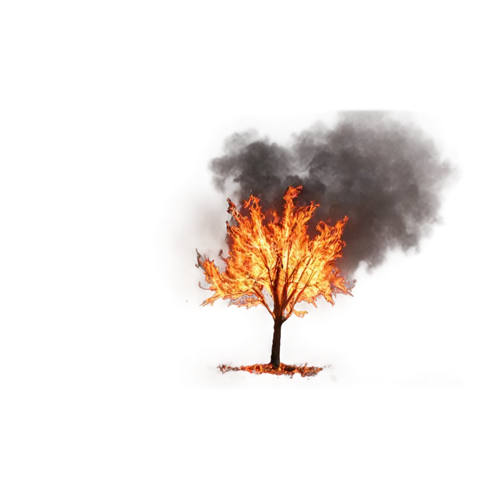 Tree-on-Fire-PNG-Image-HighQuality-Transparent-Background-for-Various-Creative-Uses