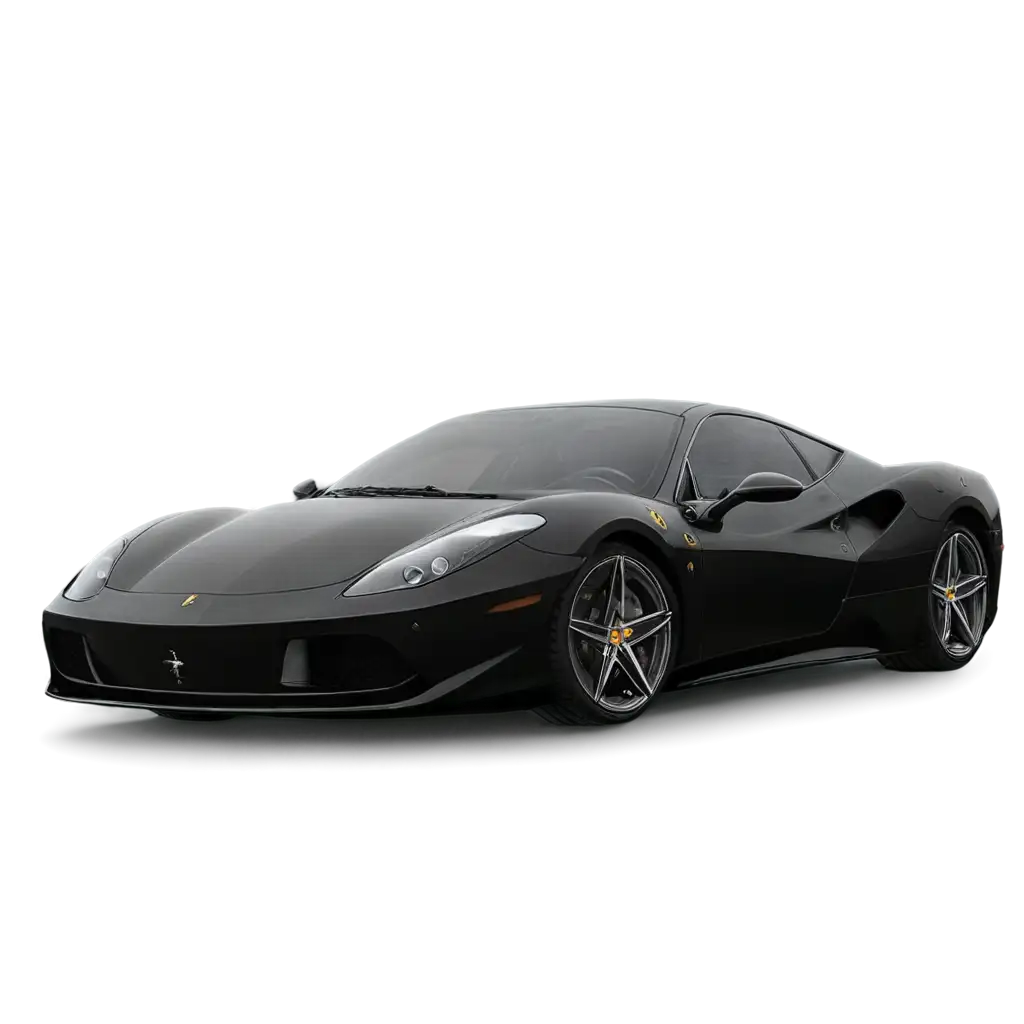 Black-Ferrari-PNG-Image-HighQuality-Graphic-of-a-Classic-Sports-Car