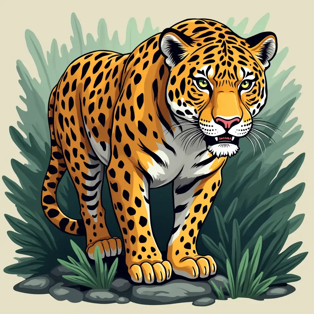 can you create a jungle jaguar as an animated drawing?