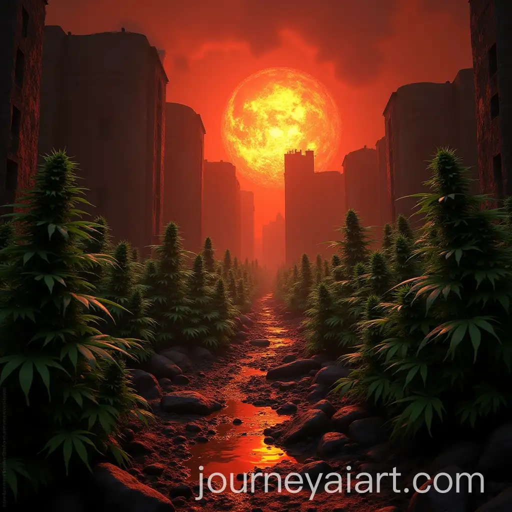 Dantes-Inferno-Video-Game-Design-Featuring-Cannabis-Plants-in-Hell