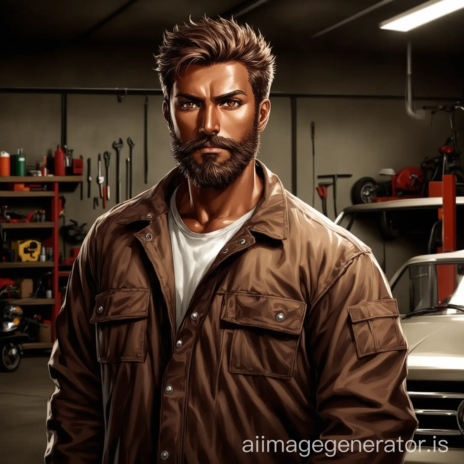 24YearOld-Mechanic-with-Tanned-Skin-and-Imposing-Appearance-in-Garage-Setting