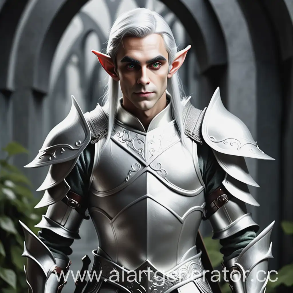 Silver-Armored-Elf-Warrior-in-Fantasy-Setting