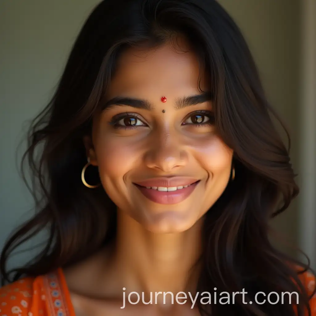 Portrait-of-a-Beautiful-Indian-Woman-Natural-Lighting-and-Vibrant-Colors