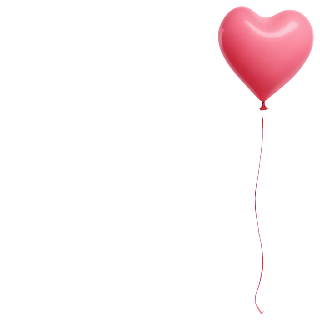 Pink-Color-Heart-Balloon-PNG-Image-for-Versatile-Use-in-Digital-and-Print-Media