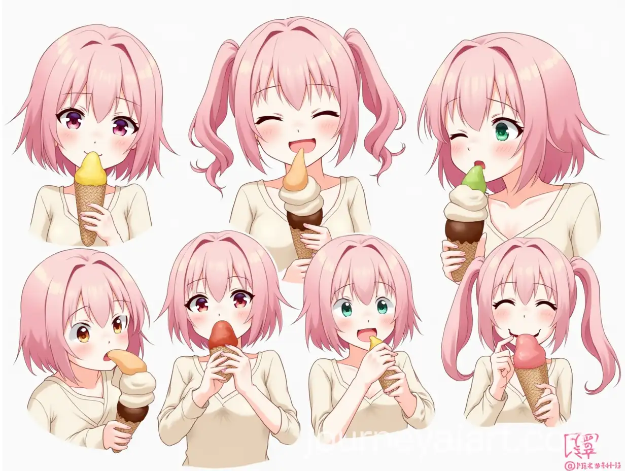 Anime-Girls-Enjoying-Giant-Ice-Cream-with-Joyful-Expressions