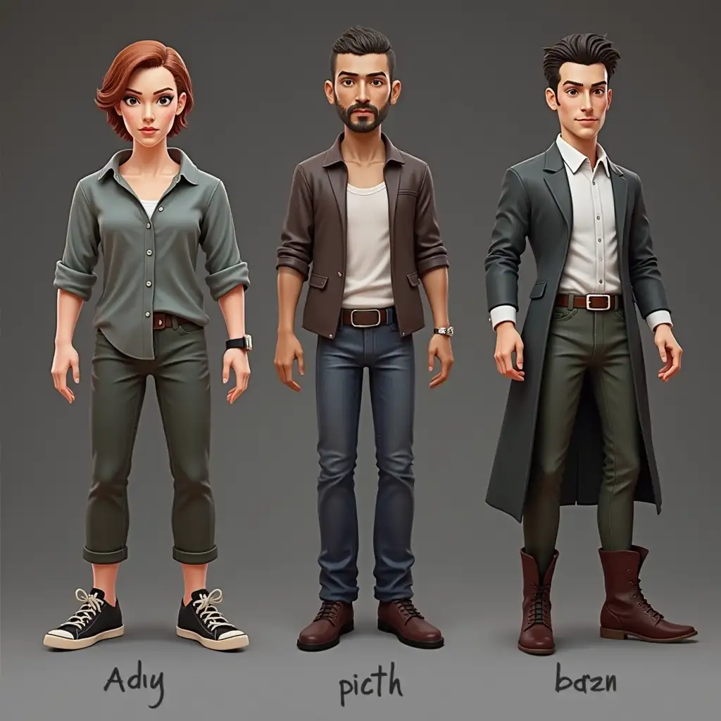 Create a posable action figure set based on the character in the photo, keeping their distinct features.