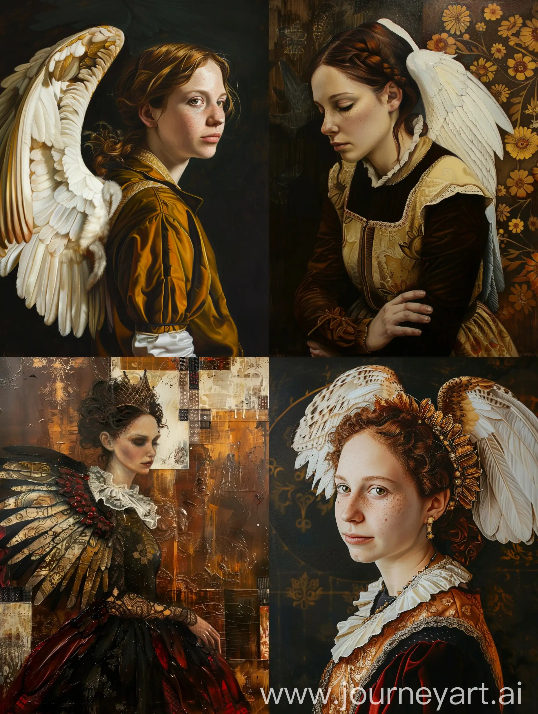 Baroque-Oil-Painting-of-a-Woman-with-Wings
