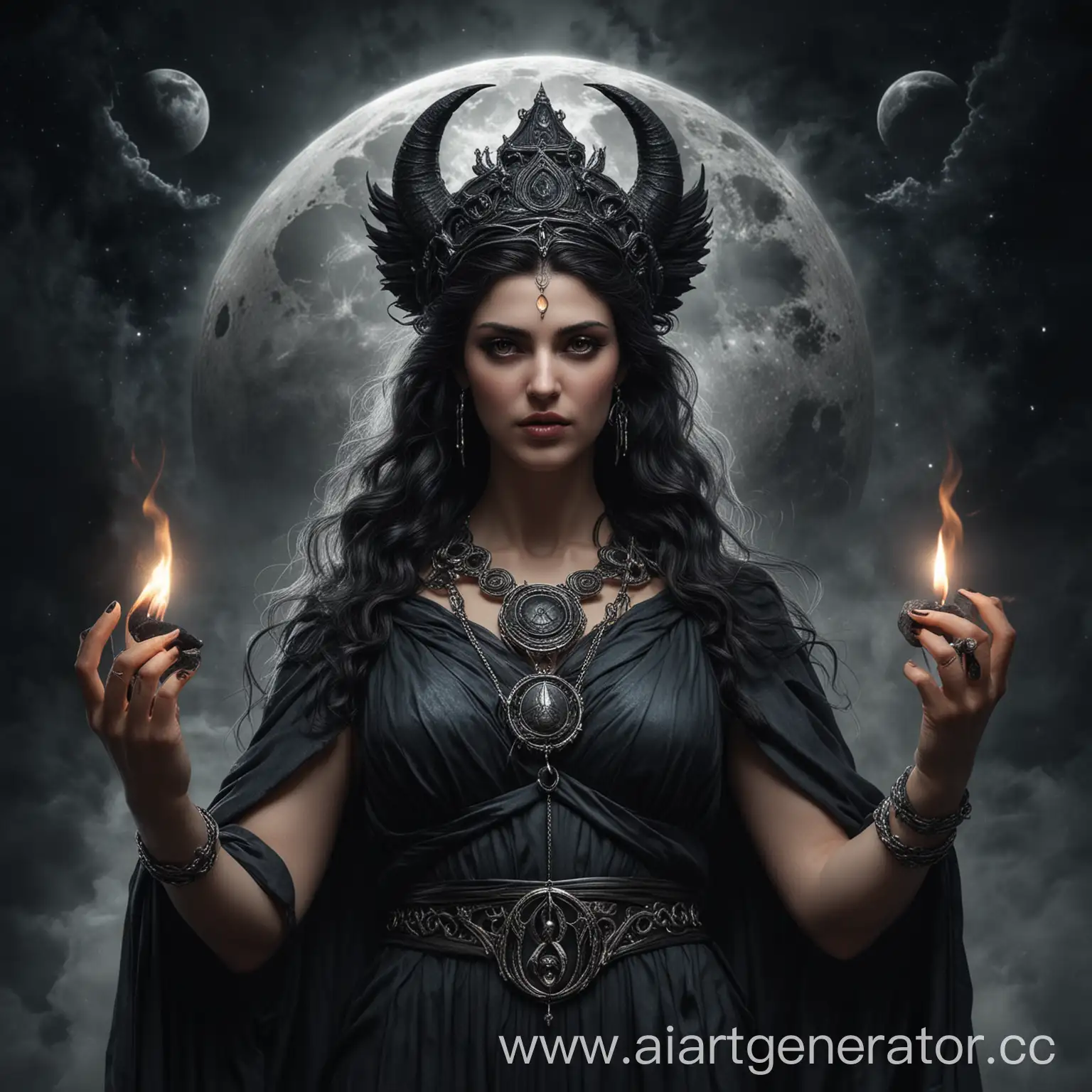 Super-Hyper-Realistic-Image-of-Hecate-Goddess-of-Magic-and-Witchcraft-from-Greek-Mythology