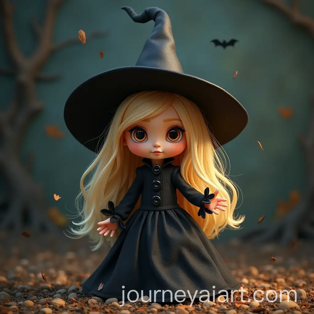 Mystical-Doll-Witch-in-a-Dark-Forest