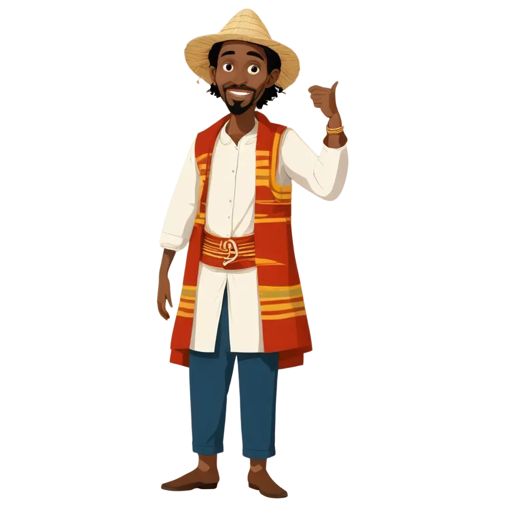 PNG-Image-of-Country-Rural-Ethiopian-Man-in-Traditional-Garment-Cartoon-Character-Design