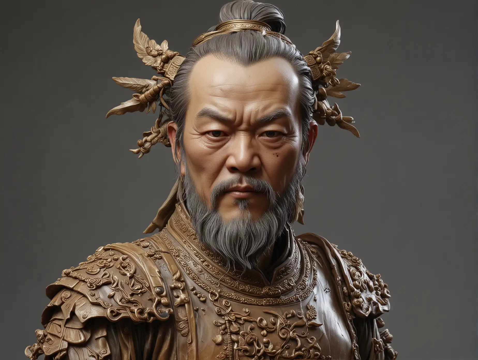 Hyperrealistic Sculpture of Juemengxingshen with Detailed Features