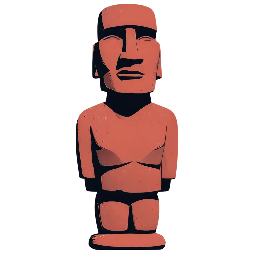 Moai-Statue-PNG-Red-and-Blue-Variations-for-HighQuality-Digital-Use