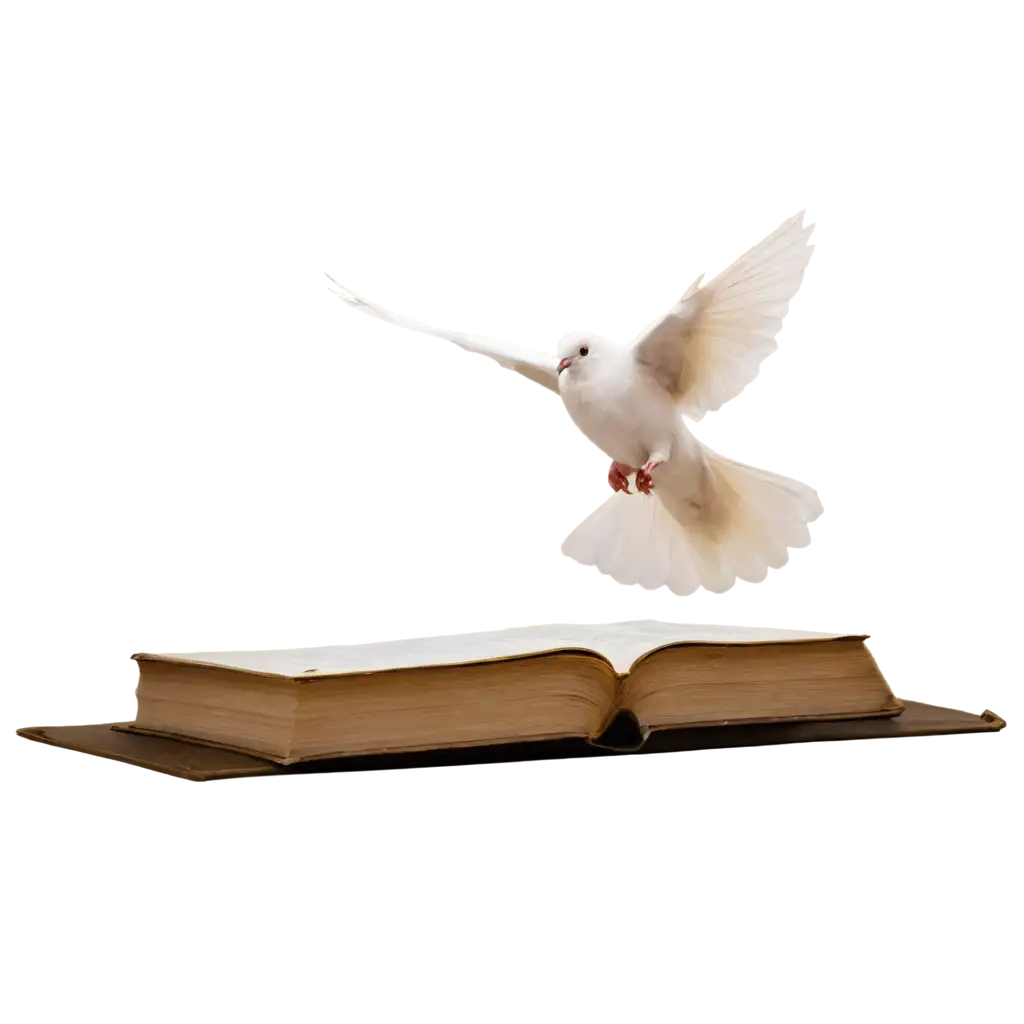 Dove-and-Bible-PNG-Image-HighQuality-Symbolic-Representation-for-Digital-Use