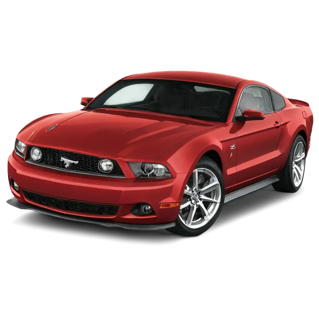 HighQualityPNG-Image-Usage-Scenarios-Red-2010-Ford-Mustang-PNG-Image-Premium-Car-Illustration-for-Digital-Design